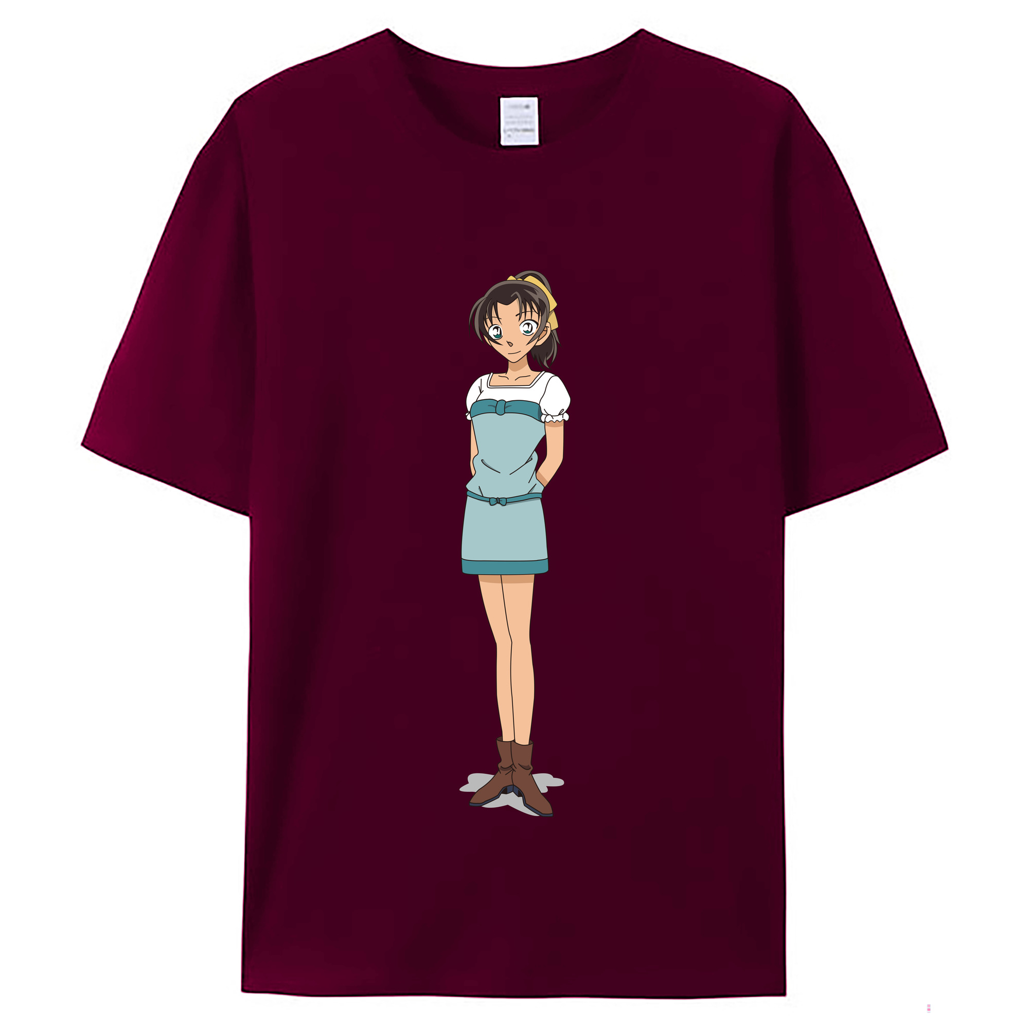 （画像用） 名探偵コナン Detective Conan レディースカジュアルプリントTシャツ（綿100％）